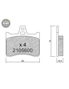 PASTILLAS DE FRENO TRASERAS HIGH PERFORMANCE S50 CITROEN CX XANTIA XM