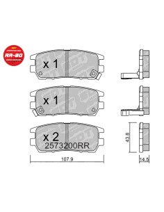 PASTILLAS DE FRENO TRASERAS RACING RR80 MITSUBISHI CARISMA EVO MONTERO V20 V4