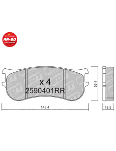 PASTILLAS DE FRENO RACING RR80 PFC 7915 ZR34 RENAULT CLIO R3T