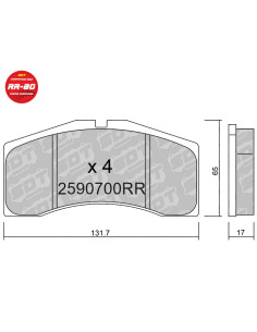 RACING BRAKEPADS RR80 AUDI 80 RS2 PORSCHE 911 996 959 968 STOPTECH ST40