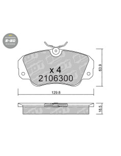 PASTILLAS DE FRENO DELANTERAS HIGH PERFORMANCE S50 OPEL OMEGA SENATOR
