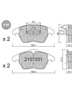 PASTILLAS DE FRENO DELANTERAS HIGH PERFORMANCE S50 CITROEN C4 PEUGEOT 207 307 308 3008 RCZ