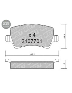 PASTILLAS DE FRENO TRASERAS HIGH PERFORMANCE S50 FORD GALAXY S-MAX RANGE ROVER EVOQUE VOLVO S60 V60 V70 XC60 XC70