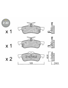 PASTILLAS DE FRENO TRASERAS HIGH PERFORMANCE S50 TOYOTA YARIS
