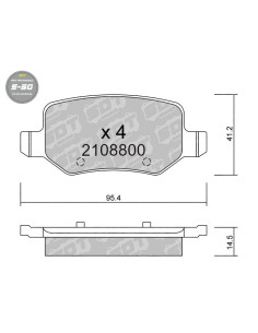 PASTILLAS DE FRENO TRASERAS HIGH PERFORMANCE S50 MERCEDES CLASE A 168 A 169 B 245 VANEO 414