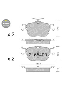 PASTILLAS DE FRENO TRASERAS HIGH PERFORMANCE S50 AUDI A3 8Y CUPRA FORMENTOR LEON KL SEAR LEON KL SKODA OCTAVIA NX VW GOLF VIII