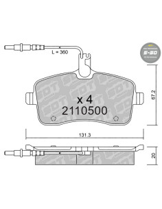 PASTILLAS DE FRENO DELANTERAS HIGH PERFORMANCE S50 PEUGEOT 407