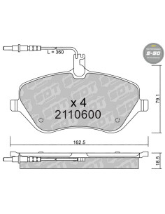 PASTILLAS DE FRENO DELANTERAS HIGH PERFORMANCE S50 CITROEN C5 C6 PEUGEOT 607