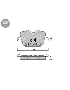 PASTILLAS DE FRENO TRASERAS HIGH PERFORMANCE S50 LAND ROVER RANGE ROVER III RANGE ROVER SPORT