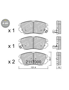 PASTILLAS DE FRENO DELANTERAS HIGH PERFORMANCE S50 CHEVROLET MALIBU OPEL INSIGNIA A SAAB 9-5 YS3G