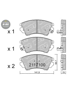 PASTILLAS DE FRENO DELANTERAS HIGH PERFORMANCE S50 CHEVROLET MALIBU OPEL ASTRA J CASCADA INSIGNIA A SAAB 9-5 YS3G