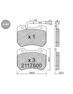 PASTILLAS DE FRENO DELANTERAS HIGH PERFORMANCE S50 ALFA ROMEO 159 BRERA SPIDER