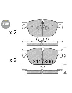 PASTILLAS DE FRENO DELANTERAS HIGH PERFORMANCE S50 CITROEN C4 C5 C6 DS DS5 PEUGEOT 308 407 508 RCZ