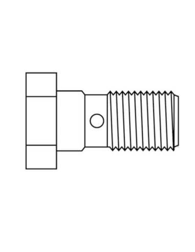 M10 X 1 Metric Stainless Steel Banjo Bolt - 24mm Long Brake/ Hydraulic Fitting