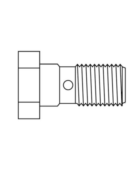 RACOR TORNILLO BANJO INOXIDABLE 10X150
