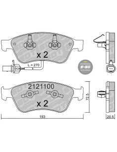 PASTILLAS DE FRENO DELANTERAS HIGH PERFORMANCE S50 AUDI A6 4F A8 4E VOLKSWAGEN PHAETON 3D