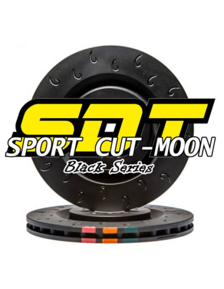 REAR BRAKE DISC SPORT CUT-MOON Ø276 BMW SERIE 3 E36 323i 328i - BMW E46 316I 318D 318I 320D 320I 323I (Except Compact)
