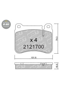 PASTILLAS DE FRENO DELANTERAS HIGH PERFORMANCE S50 MERCEDES C 203 CLC C204 SLK 171