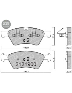 PASTILLAS DE FRENO DELANTERAS HIGH PERFORMANCE S50 MERCEDES E 211 GL X164 ML 164 R 251