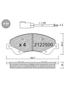 PASTILLAS DE FRENO DELANTERAS HIGH PERFORMANCE S50 FORD TRANSIT