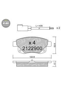 PASTILLAS DE FRENO TRASERAS HIGH PERFORMANCE S50 FORD TRANSIT