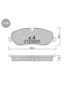 PASTILLAS DE FRENO DELANTERAS HIGH PERFORMANCE S50 LAND ROVER DISCOVERY RANGE ROVER RANGE ROVER SPORT