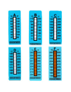 Racetech temperature indicator strips121-280º c (10p)