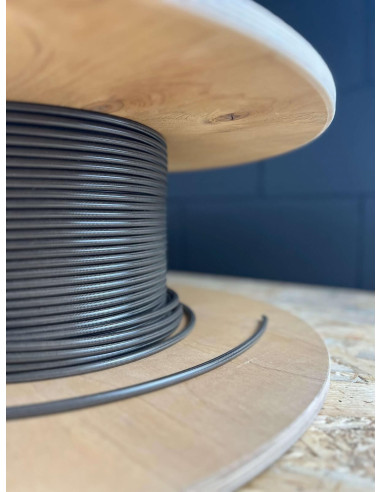 SDT BRAKES DASH 3 CARBON METALLIC BRAKE HOSE PER METRE (PTFE - STAINLESS STEEL 304L - CARBON COVER)