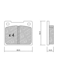 PASTILLAS DE FRENO SINTERIZADAS RACING RS76 ALCON / C2 R2 / CATERHAM / GINETTA / 208 R2