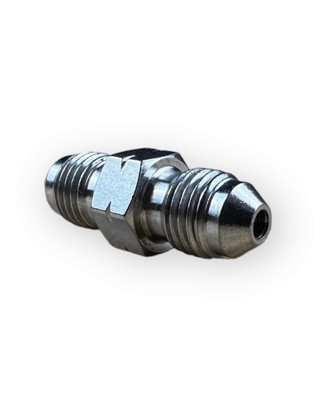 Stainless steel fitting brake adaptor male 3/8” X 24 UNF to male 3/8” X 24 UNF (Convex - convex)