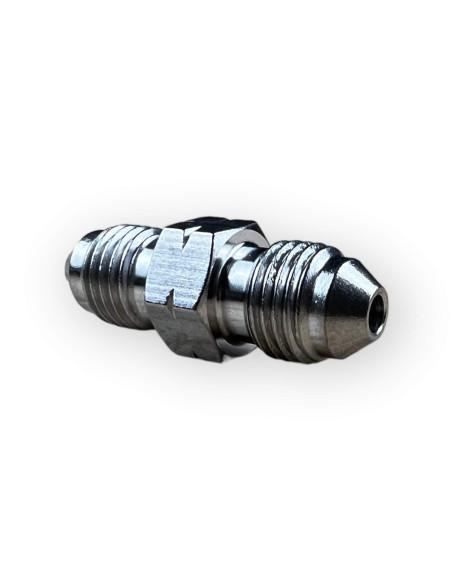 RACOR ADAPTADOR DE FRENO EN ACERO INOXIDABLE MACHO 3/8” X 24 UNF CONVEXO A MACHO 10X100 CONVEXO