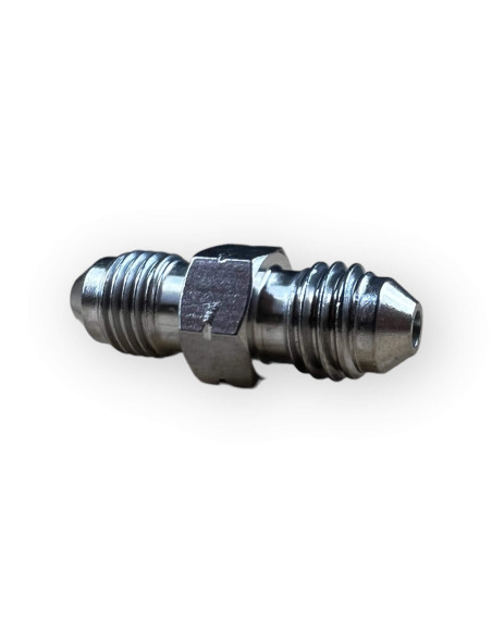 Stainless steel fitting brake adaptor male 3/8” X 24 UNF to male 10X150 (Convex - convex)