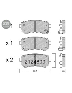 PASTILLAS DE FRENO TRASERAS HIGH PERFORMANCE S50 HYUNDAI ACCENT i20 ix20 i30 ix35 TUCSON KIA CEED PICANTO PRO CEED SPORTAGE