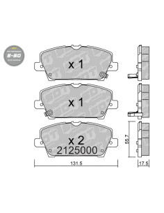 PASTILLAS DE FRENO DELANTERAS HIGH PERFORMANCE S50 HONDA CIVIC VIII FN FK