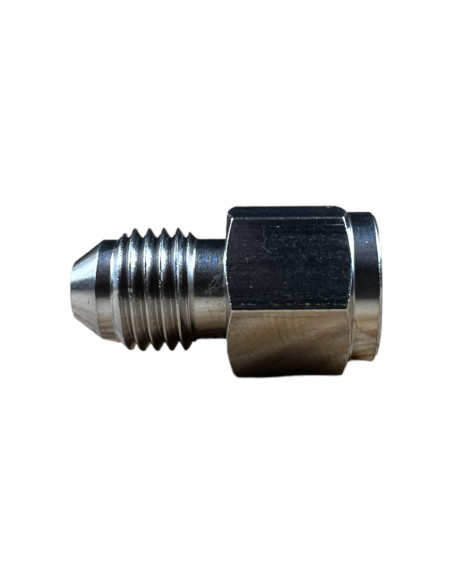 RACOR INOX. ADAPTADOR DE FRENO MACHO 7/16” 20UNF CONVEXO A HEMBRA 10x100 CONCAVA