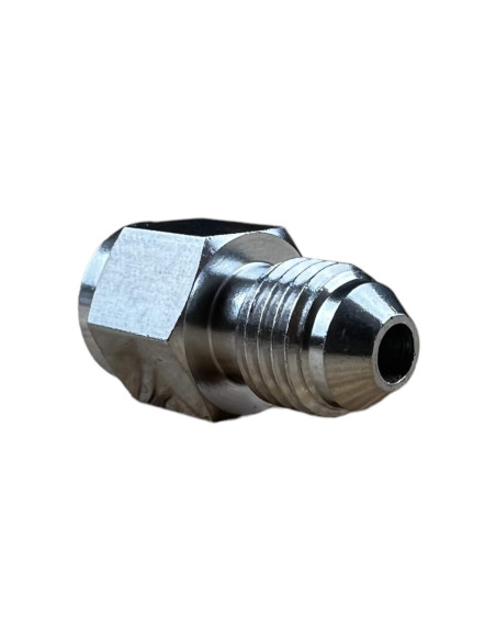 RACOR INOX. ADAPTADOR DE FRENO MACHO 7/16” 20UNF CONVEXO A HEMBRA 10x100 CONCAVA