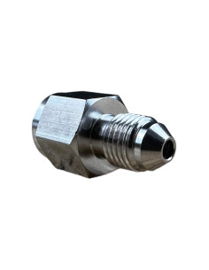 RACOR INOX. ADAPTADOR DE FRENO MACHO 3/8” X 24 UNF CONVEXO A HEMBRA 10x100 CONCAVA 2