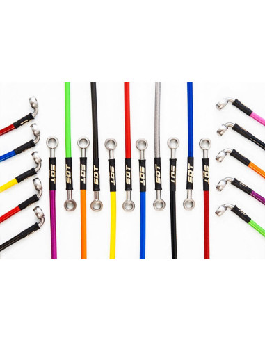 SET 4 METALLIC BRAKE LINES FORD FOCUS...