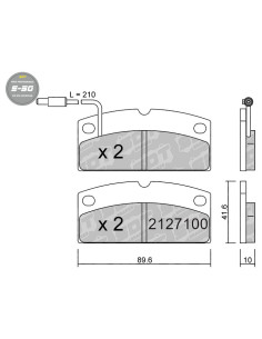 PASTILLAS DE FRENO DELANTERAS TRASERAS HIGH PERFORMANCE S50 AIXAM LIGIER MICROCAR PIAGGIO