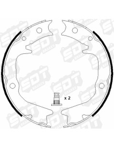 MORDAZAS DE FRENO DE MANO HIGH PERFORMANCE MITSUBISHI LANCER EVOLUTION IV V VI VII VIII IX (4 UDS) 2