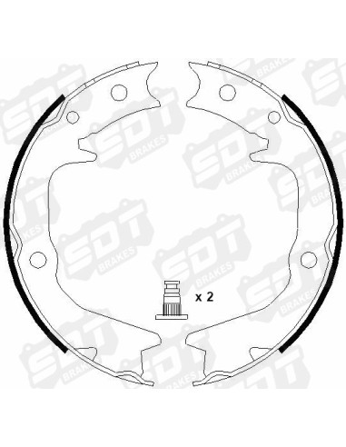MORDAZAS DE FRENO DE MANO HIGH PERFORMANCE MITSUBISHI LANCER EVOLUTION IV V VI VII VIII IX (4 UDS)
