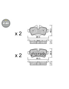 PASTILLAS DE FRENO TRASERAS HIGH PERFORMANCE S50 MINI ONE R56 R57 R58 R59 CLUBMAN R55