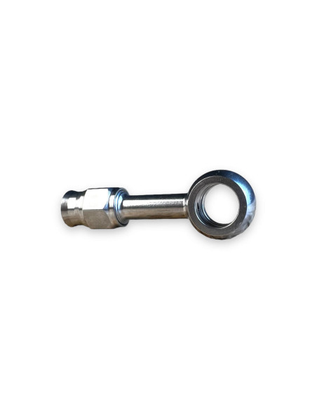 LONG BANJO FITTING Ø10 STAINLESS STEEL REUSABLE FOR SCREW 10X100, 3/8, 10X125