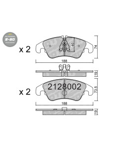 FRONT HIGH PERFORMANCE BRAKEPADS S50 AUDI A6 4G A7 4G Q5 8R