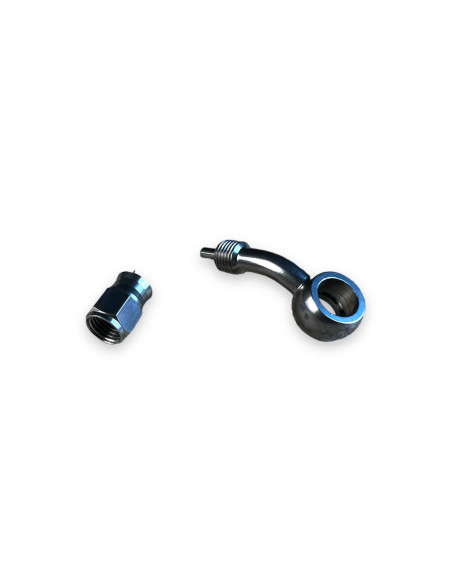 RACOR BANJO 45º Ø10 INOXIDABLE REUSABLE PARA TORNILLO DE 10X100, 3/8, 10X125