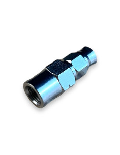STAINLESS STEEL FIXED FEMALE FITTING 3/8" 24 UNF REUSABLE