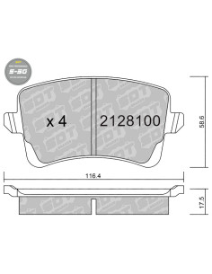 PASTILLAS DE FRENO TRASERAS HIGH PERFORMANCE S50 AUDI A4 B8 A5 8T 8F Q5 8R