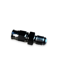 STAINLESS STEEL FIXED STRAIGHT MALE SHORT FITTING 3/8" 24 UNF REUSABLE