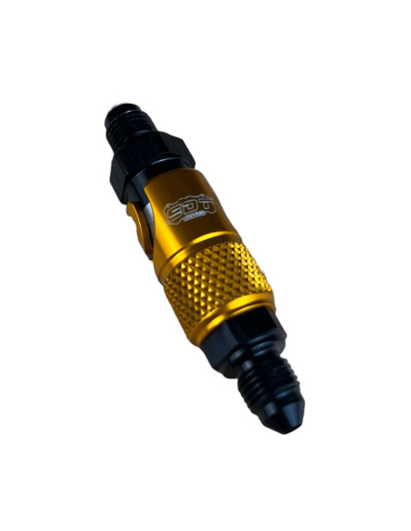 Conector rapido en aluminio completo hembra-macho UNF (dash3) para líquido de frenos y embrague (EPDM)