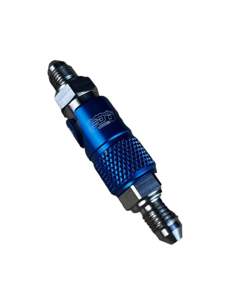 Conector rapido en titanio completo hembra-macho UNF (dash3) para líquido de frenos y embrague (EPDM)